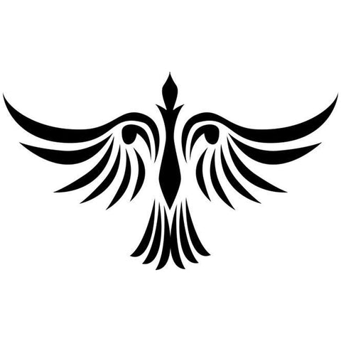 Firebird Tribal Tattoo Stencil