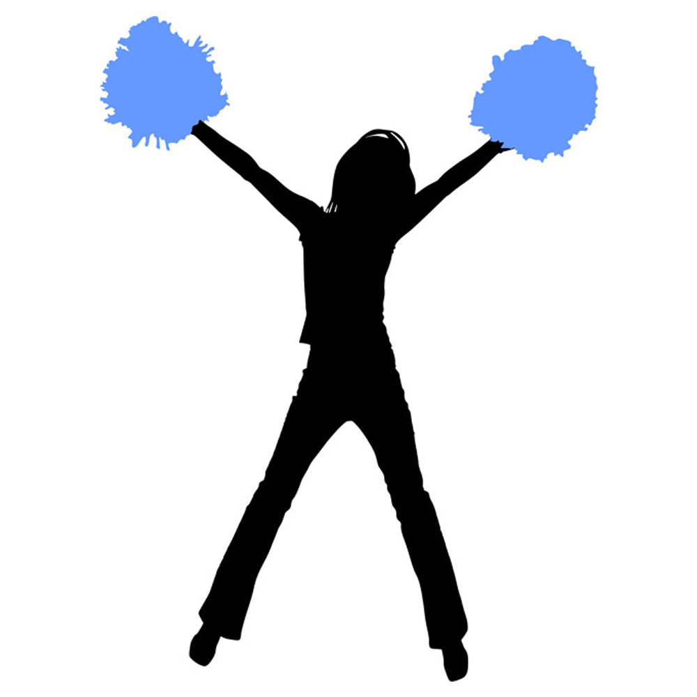 Cheerleader Silhouette 01 Stencil