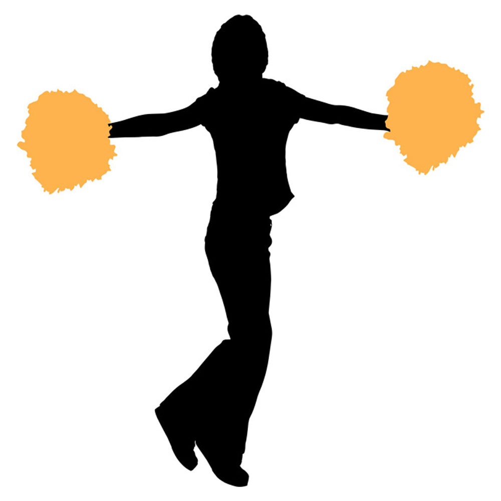 Cheerleader Silhouette 02 Stencil by Crafty Stencil