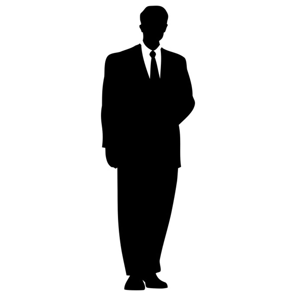Business Man Silhouette Stencil by Crafty Stencil