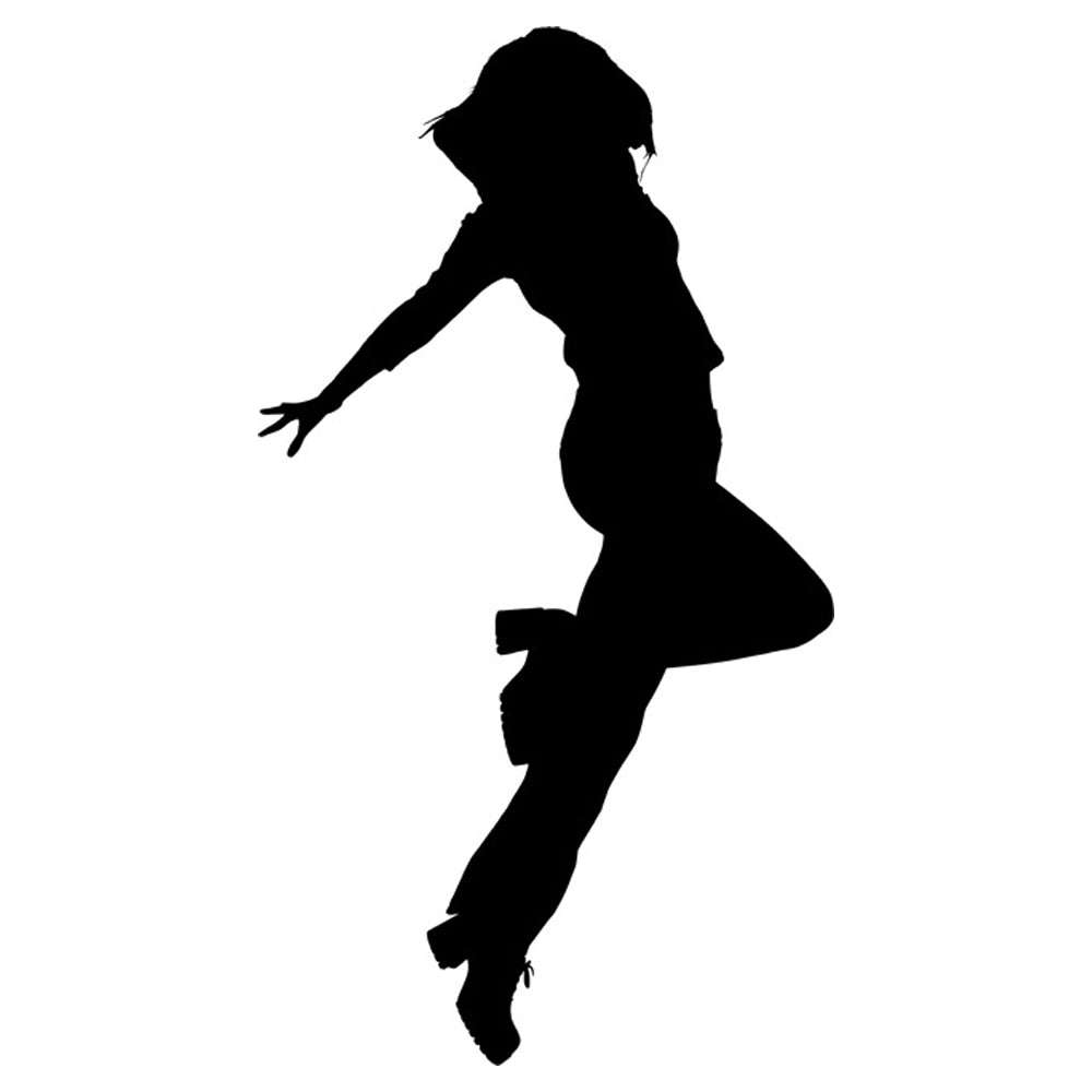 Dancing Silhouette 02 Stencil by Crafty Stencil