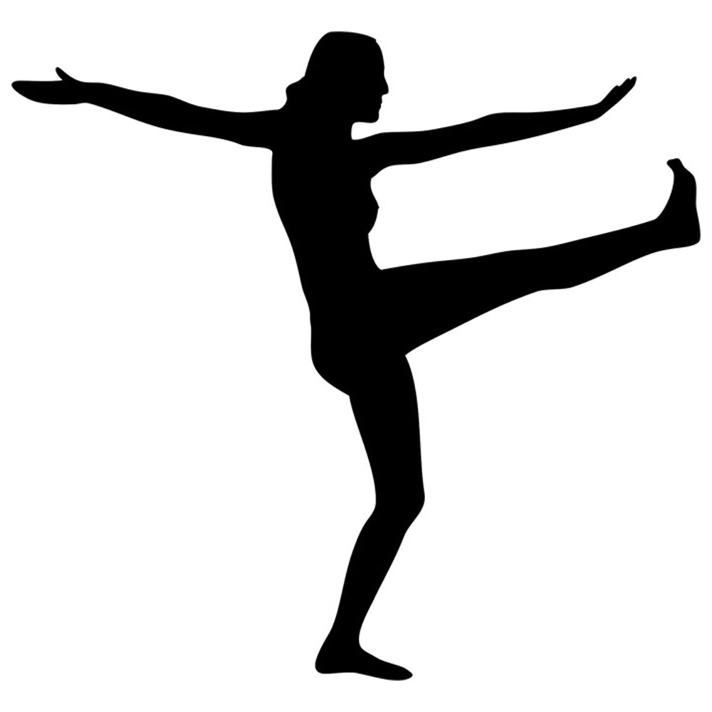 Yoga Silhouette Stencil by Crafty Stencil