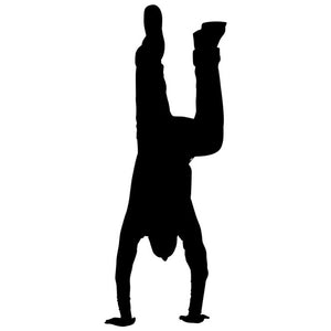 Handstand Silhouette 01 Stencil by Crafty Stencil