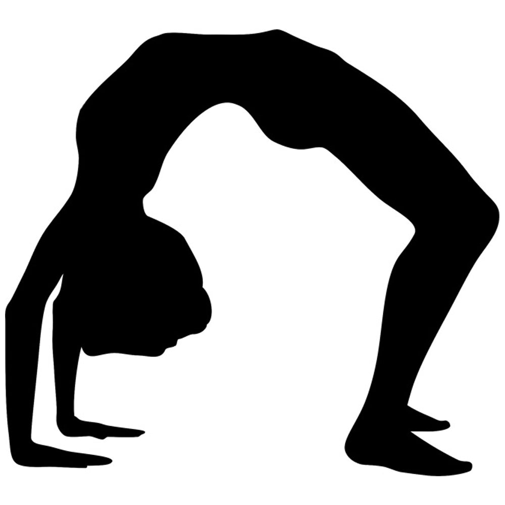 Gymnast Silhouette 01 Stencil by Crafty Stencil