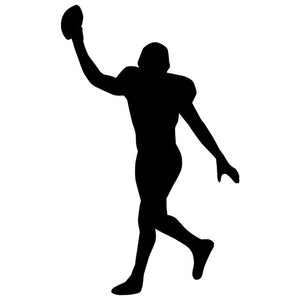 Football Player Silhouette Stencil