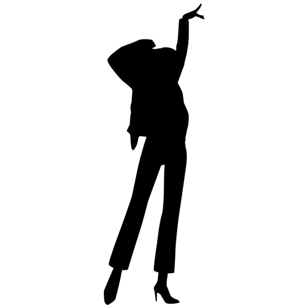 Dancing Silhouette 05 Stencil by Crafty Stencil
