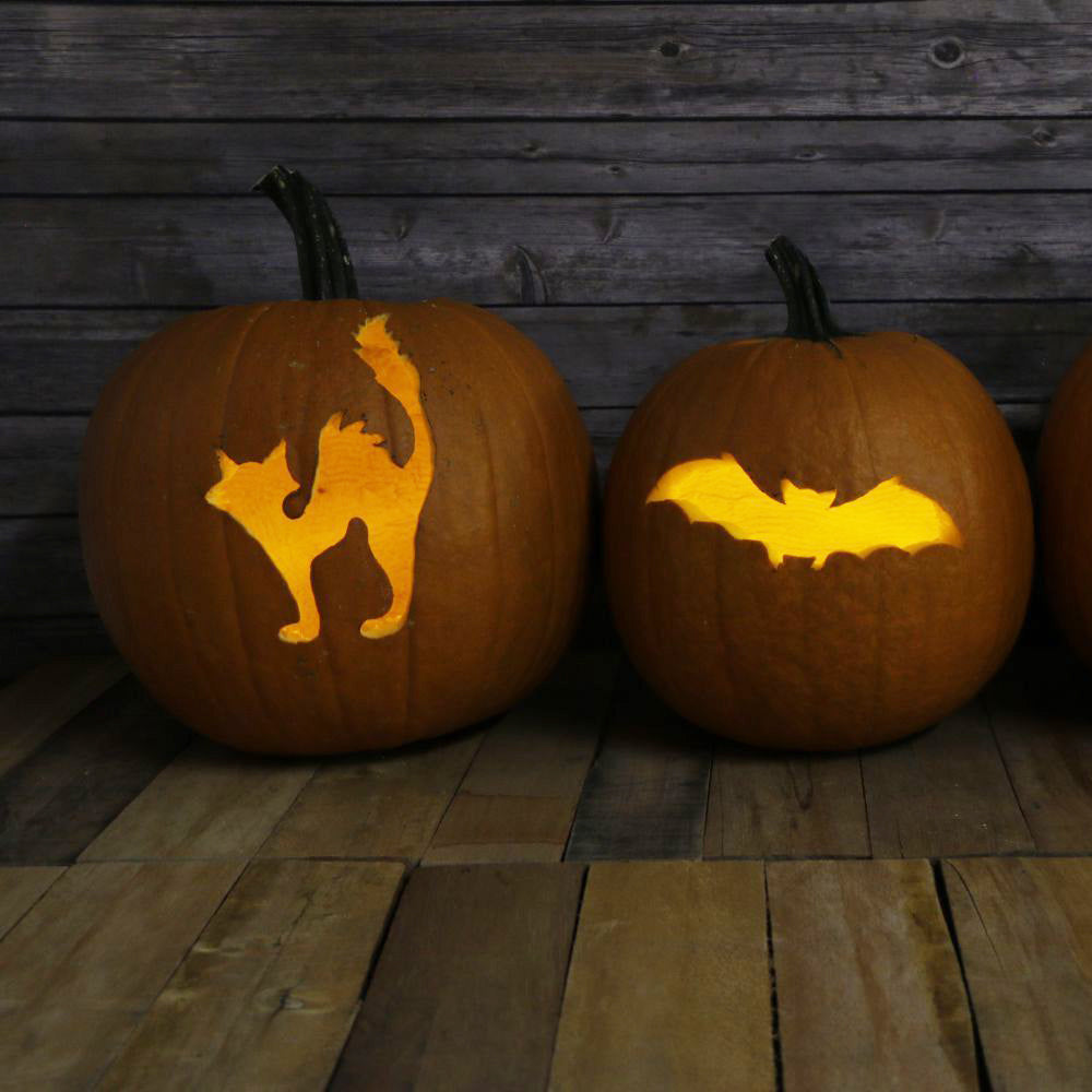 Halloween Pumpkin Carving 3 Piece Craft Stencil Set