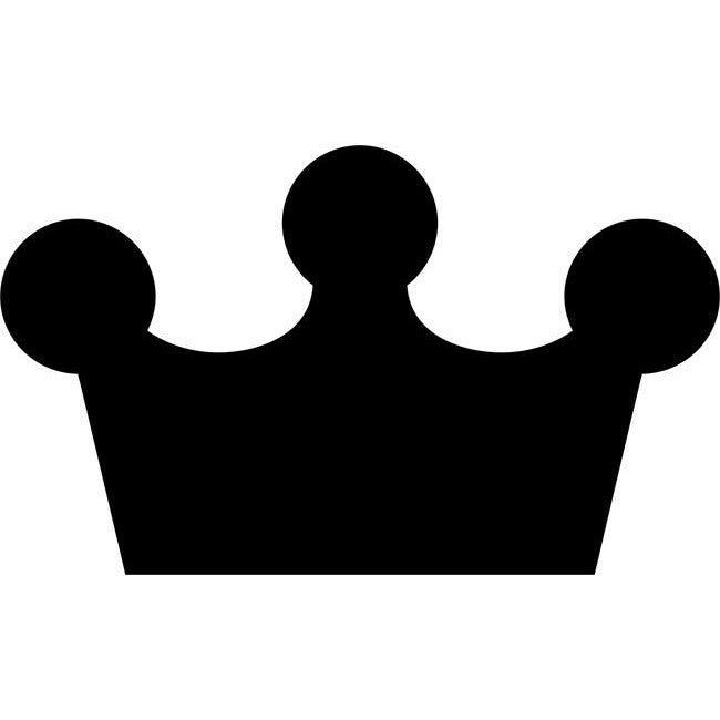 Baron Crown Silhouette Stencil