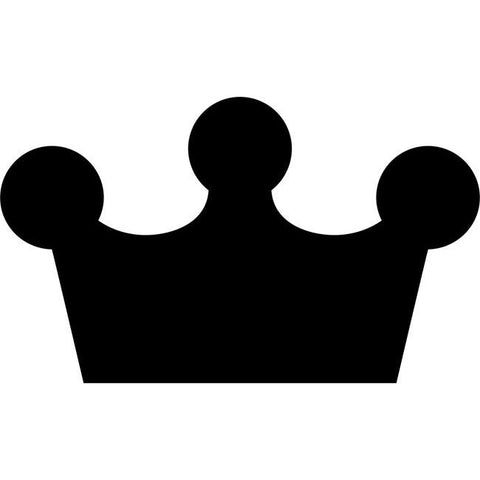 Baron Crown Silhouette Stencil