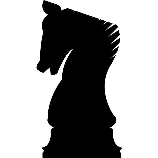 Knight Chess Stencil