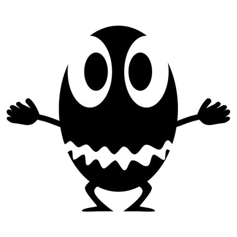 EggHead Monster Stencil
