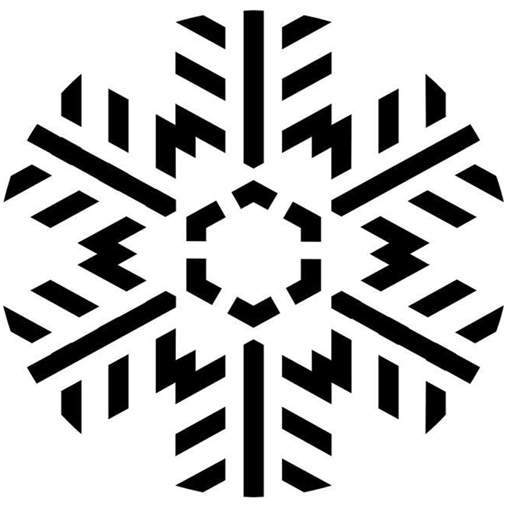 Feathered Snowflake Craft Stencil