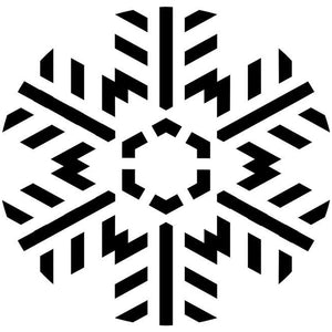 Feathered Snowflake Craft Stencil