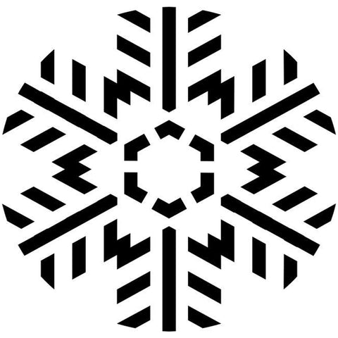Feathered Snowflake Craft Stencil