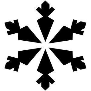 Carrot Snowflake Craft Stencil