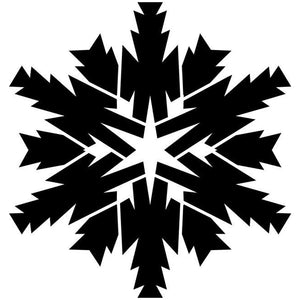 Twelve Sided Star Snowflake Craft Stencil