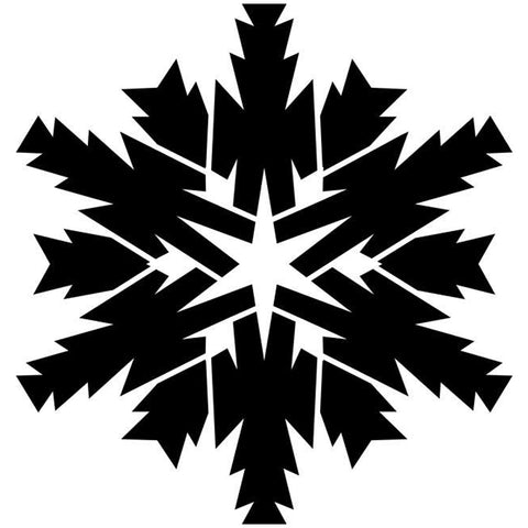 Twelve Sided Star Snowflake Craft Stencil