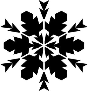 Twelve Point Snowflake Craft Stencil