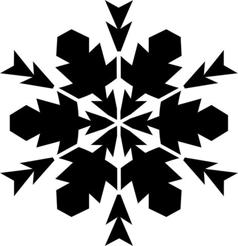 Twelve Point Snowflake Craft Stencil