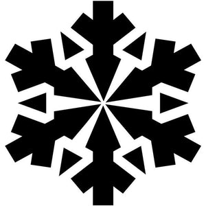 Sunburst Snowflake Craft Stencil