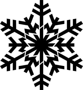 Branched Snowflake Craft Stencil