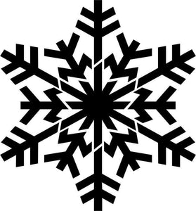 Branched Snowflake Craft Stencil