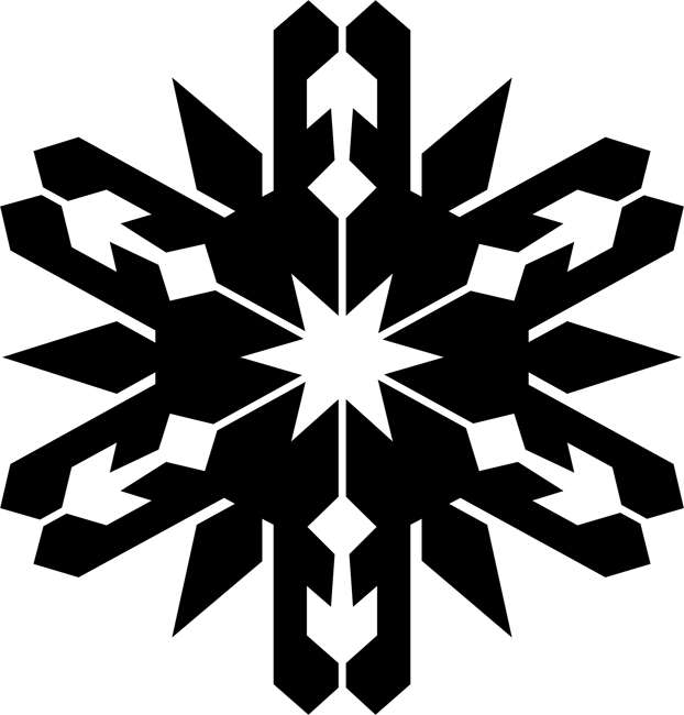 Spiked Snowflake Craft Stencil
