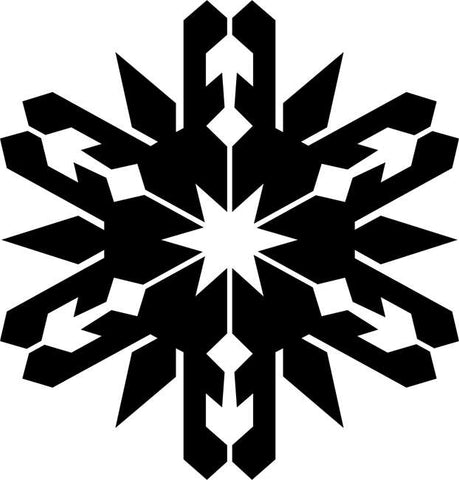 Spiked Snowflake Craft Stencil
