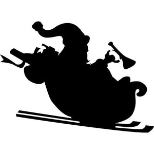 Santa's Sleigh Stencil