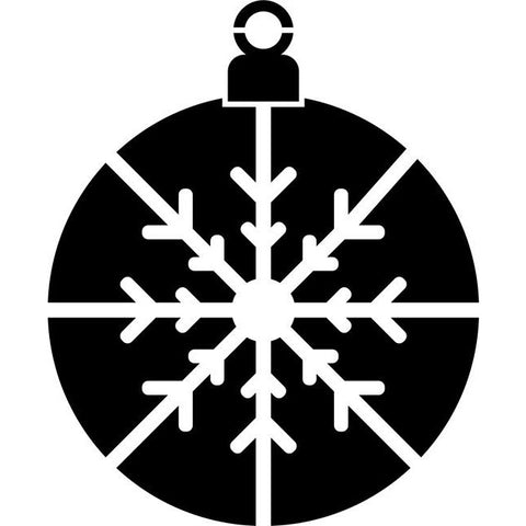 Snowflake Ornament Craft Stencil