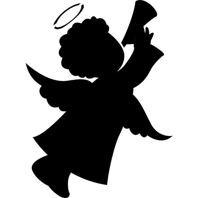 Angel Silhouette Stencil