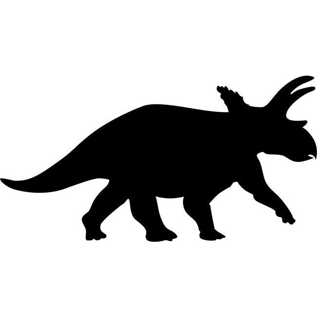 Anchiceratops Dinosaur Silhouette Stencil