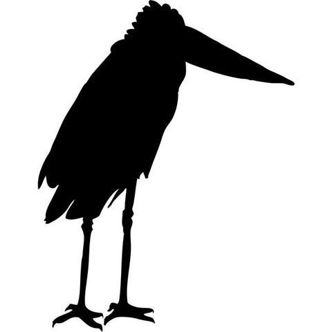 Openbill Stork Stencil