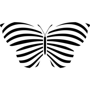 Striped Butterfly Stencil