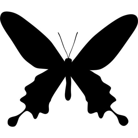 Long-Winged Butterfly Stencil