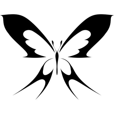 Two-tailed Butterfly Stencil