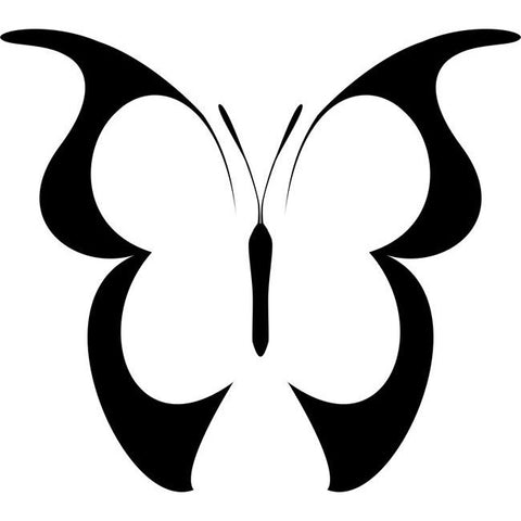 Wood Nymph Butterfly Stencil