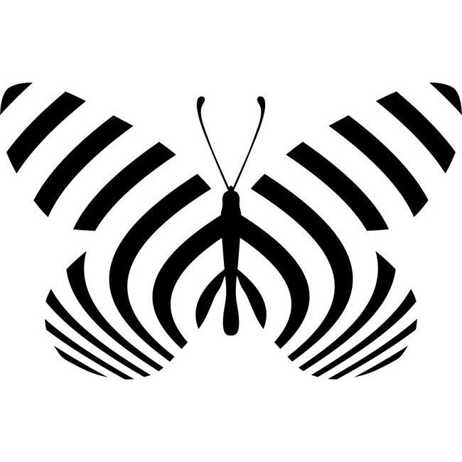 Zebra Longwing Butterfly Stencil