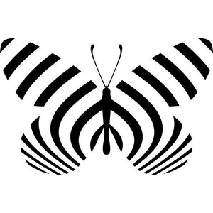 Zebra Longwing Butterfly Stencil
