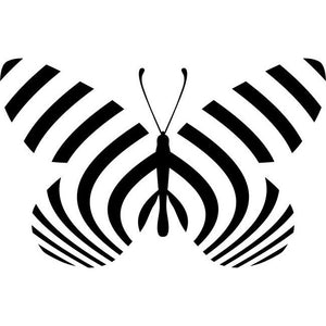 Zebra Longwing Butterfly Stencil