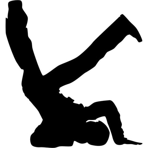 Headstand Break Dance Stencil 02