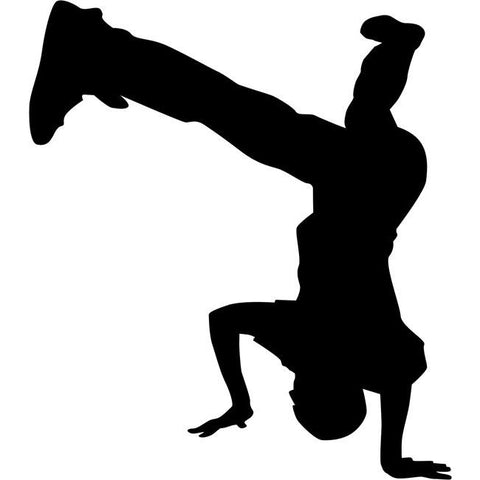 Headstand Break Dance Stencil
