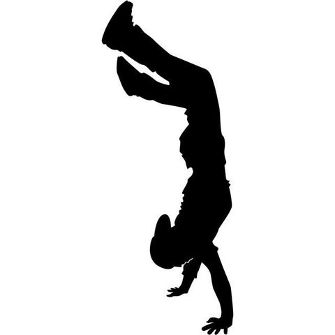 Handstand Break Dancing Stencil