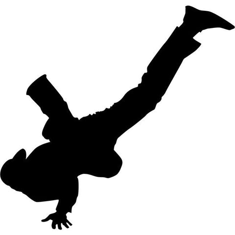 Hand Glide Break Dancing Stencil