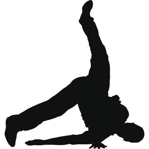 Windmill Break Dance Stencil