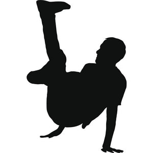 Flare Break Dancing Stencil