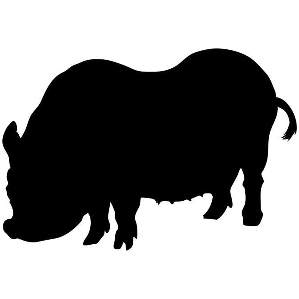 Potbelly Pig 02 Craft Stencil