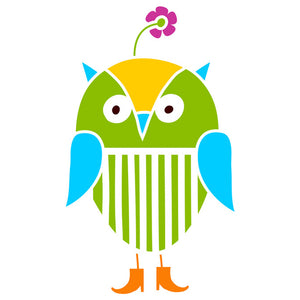 Miss Daisy Owl Stencil
