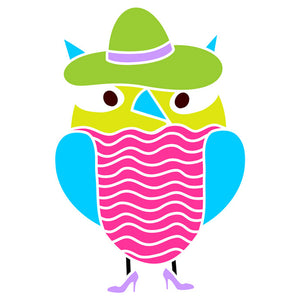 Miss Adventure Owl Stencil