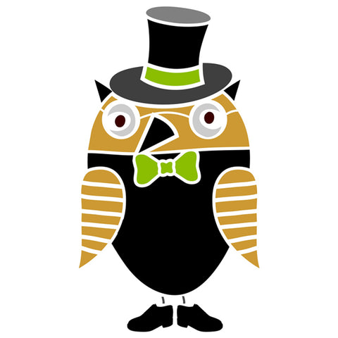 Lord Hoot Owl Stencil